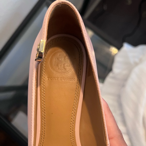 Tory Burch Blush Pointed-Toe Mid Heel Pumps - Picture 2 of 8